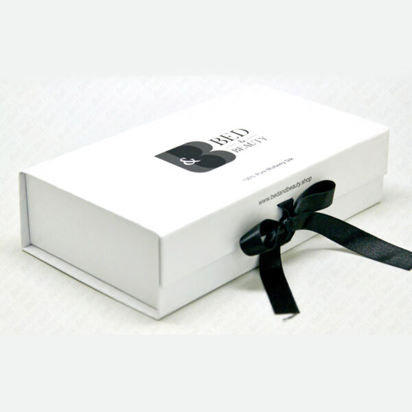 Custom Ribbon Closure Collapsible Rigid Boxes