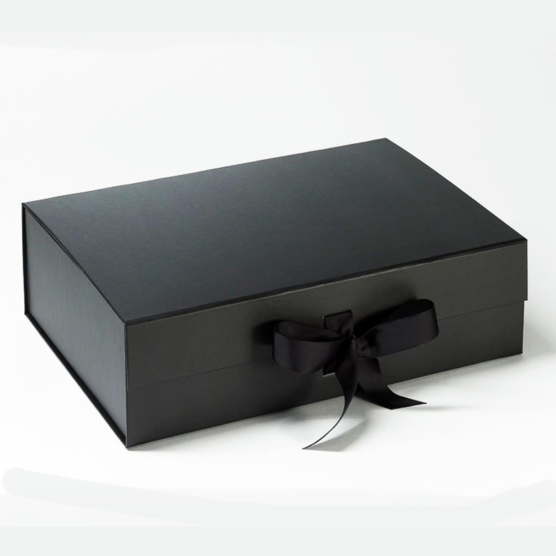Custom Ribbon Closure Collapsible Rigid Boxes – Tailor Made Boxes